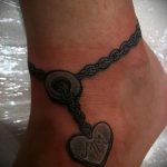 тату на лодыжке браслет - классные фото готовой татуировки 13