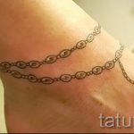 тату на лодыжке браслет - классные фото готовой татуировки 18