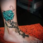 тату на лодыжке женские - классные фото готовой татуировки 2