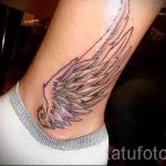 тату на лодыжке крылья - классные фото готовой татуировки 10