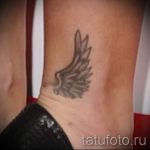 тату на лодыжке крылья - классные фото готовой татуировки 3