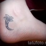 тату на лодыжке лилия - классные фото готовой татуировки 4