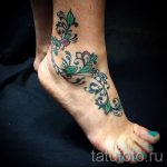 тату на лодыжке узоры - классные фото готовой татуировки 1