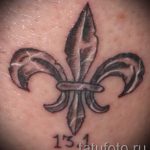 French lily tattoo - Photo example of the tattoo 13072016 1