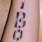 Glitter Tattoo auf seinem Arm - Beispielfoto 24072016 1