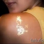 Gold-Glitter tattoo - Beispielfoto 24072016 1