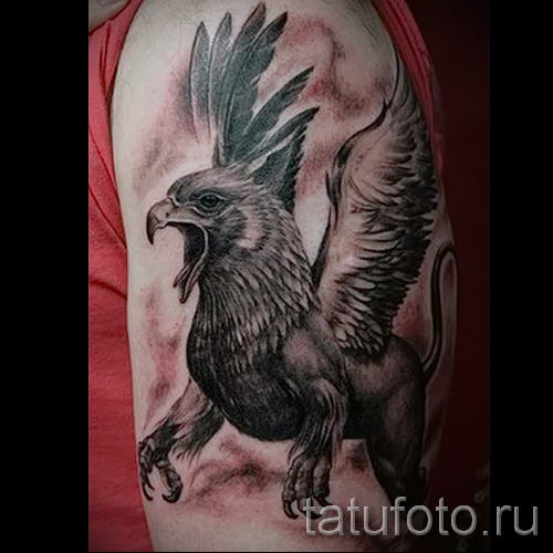 Greek griffin tattoo - photos for an article about the importance of 1