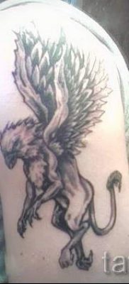 Greek griffin tattoo — photos for an article about the importance of 3