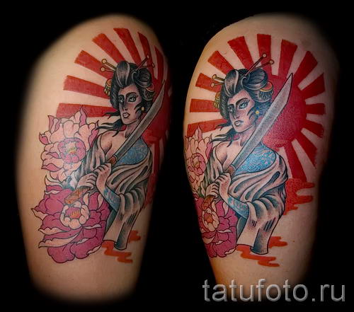 Japanische Sonne Tattoo Cool Foto Des Fertigen Tatowierung 14072016 1 Tatufoto Com