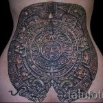 Maya-Sonne Tattoo - cool Foto des fertigen Tätowierung 14072016 2
