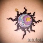 Sterne in der Sonne Tattoo - cool Foto des fertigen Tätowierung 14072016 1