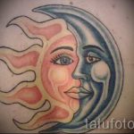 Tattoo month and the sun - a cool photo of the finished tattoo on 14072016 1
