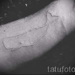 Wal-Tattoo auf dem Arm Bilder - fertige Version der Tätowierung 14072016 1