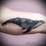 Whale tattoo on her arm pictures - finished version of the tattoo 14072016 3