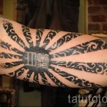 aufgehenden Sonne Tattoo - cool Foto des fertigen Tätowierung auf 14072016 3