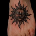 black sun tattoo - cool photo of the finished tattoo 14072016 2