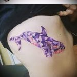 geometric tattoo whale - photo version of the finished tattoo 14072016 2