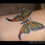 glitter papillon de tatouage - photo exemple de 24072016 2