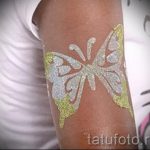 glitter tattoo butterfly - Photo example of 24072016 2