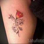 petit lys de tatouage - Photo exemple du tatouage 13072016 1
