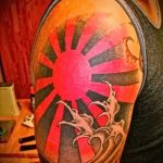 rising sun tattoo - cool photo of the finished tattoo on 14072016 3