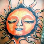 soleil couleur de tatouage - photo fraîche du tatouage fini sur 14072016 1
