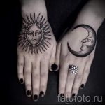 soleil et la lune tatouage - une photo fraîche du tatouage fini 14072016 2