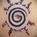 soleil tatouage nombril - une photo fraîche du tatouage fini 14072016 2