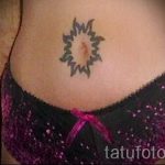 soleil tatouage sur le ventre - une photo fraîche du tatouage fini 14072016 3