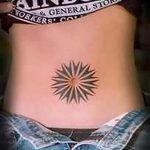 sun tattoo bellybutton - a cool photo of the finished tattoo 14072016 1