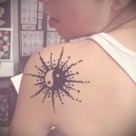 sun tattoo girls - cool photo of the finished tattoo on 14072016 2