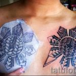 sun tattoo on his chest - a cool photo of the finished tattoo 14072016 2