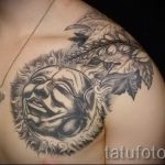 sun tattoo on his chest - a cool photo of the finished tattoo 14072016 4