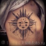 sun with a face tattoo - a cool photo of the finished tattoo on 14072016 2