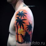 tatouage coucher de soleil - photo fraîche du tatouage fini sur 14072016 1