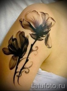 tatouages lys noir - exemple photo du tatouage 13072016 1