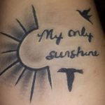 tatouer mon fils, mon soleil - photo fraîche du tatouage fini sur 14072016 1
