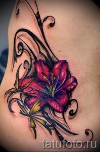 tattoo lily flower - Photo example of the tattoo 13072016 2