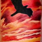 tattoo sunset - cool photo of the finished tattoo on 14072016 3