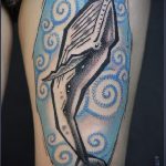 tattoo whale geometry - a photo of the finished version of the tattoo 14072016 2