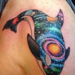 tattoo whale in the space - the final version of a photo of the tattoo 14072016 1