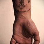геральдическая лилия тату - фото пример татуировки от 13072016 1