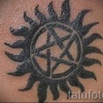 звезда в солнце тату - фото классной готовой татуировки от 14072016 1
