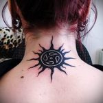 тату в виде солнца - фото классной готовой татуировки от 14072016 3