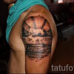 тату закат солнца - фото классной готовой татуировки от 14072016 1