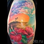 тату закат солнца - фото классной готовой татуировки от 14072016 10