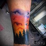 тату закат солнца - фото классной готовой татуировки от 14072016 18