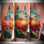 тату закат солнца - фото классной готовой татуировки от 14072016 22