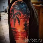 тату закат солнца - фото классной готовой татуировки от 14072016 6