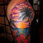 тату закат солнца - фото классной готовой татуировки от 14072016 7